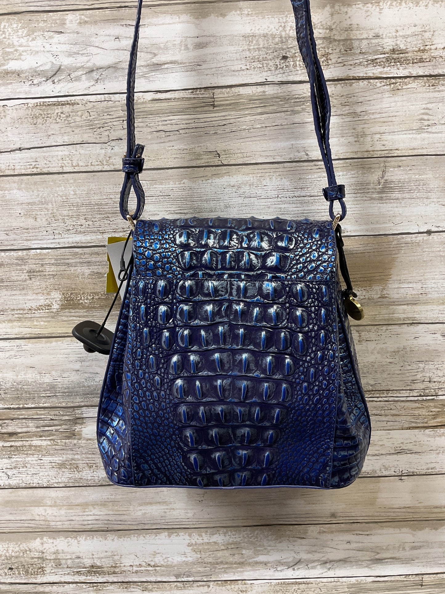 Crossbody Designer By Brahmin In Blue, Size:Small
