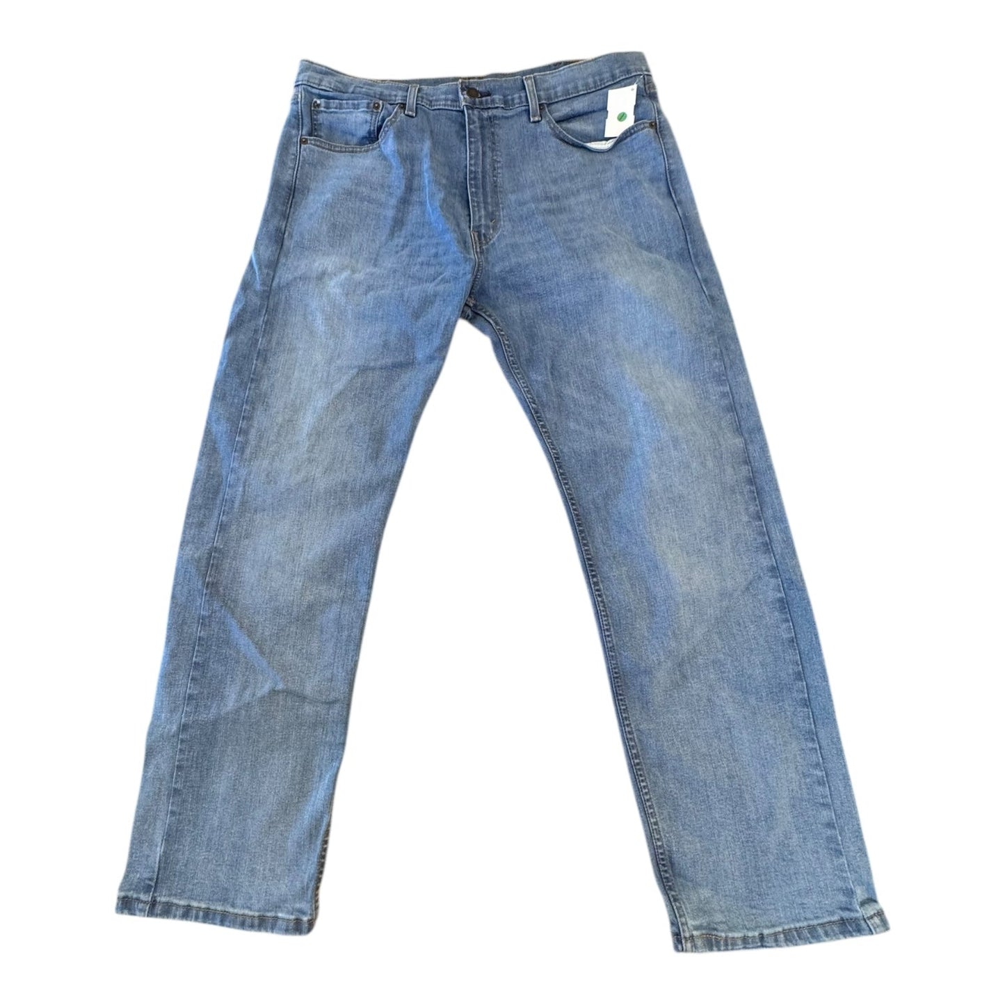 Jeans Straight By Levis In Blue Denim, Size:22