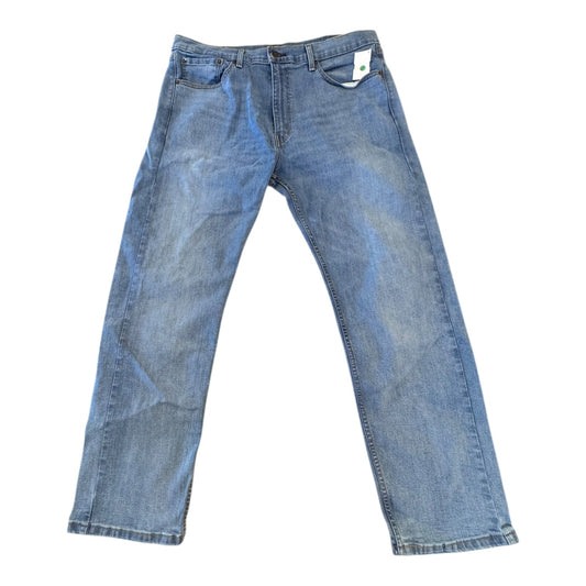 Jeans Straight By Levis In Blue Denim, Size:22
