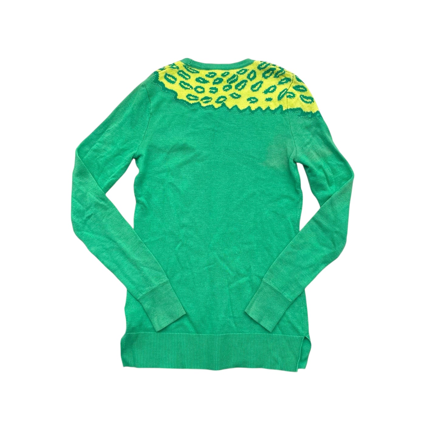 Sweater Designer By Lilly Pulitzer In Green & Yellow, Size:Xs