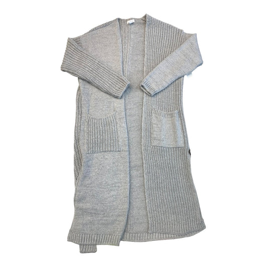Sweater Cardigan By Top Shop In Grey, Size:4