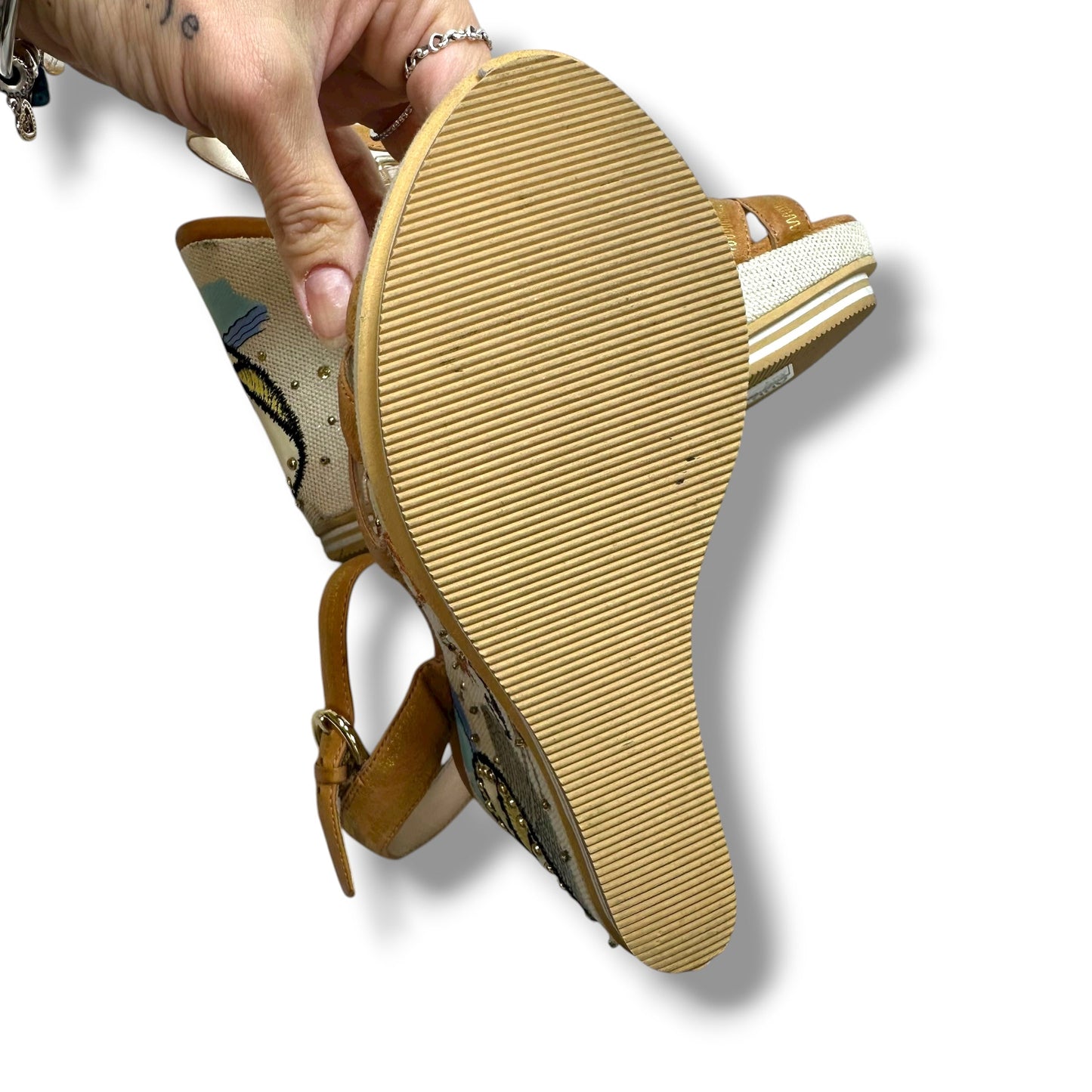 Shoes Designer By Coach In Beige, Size: 7