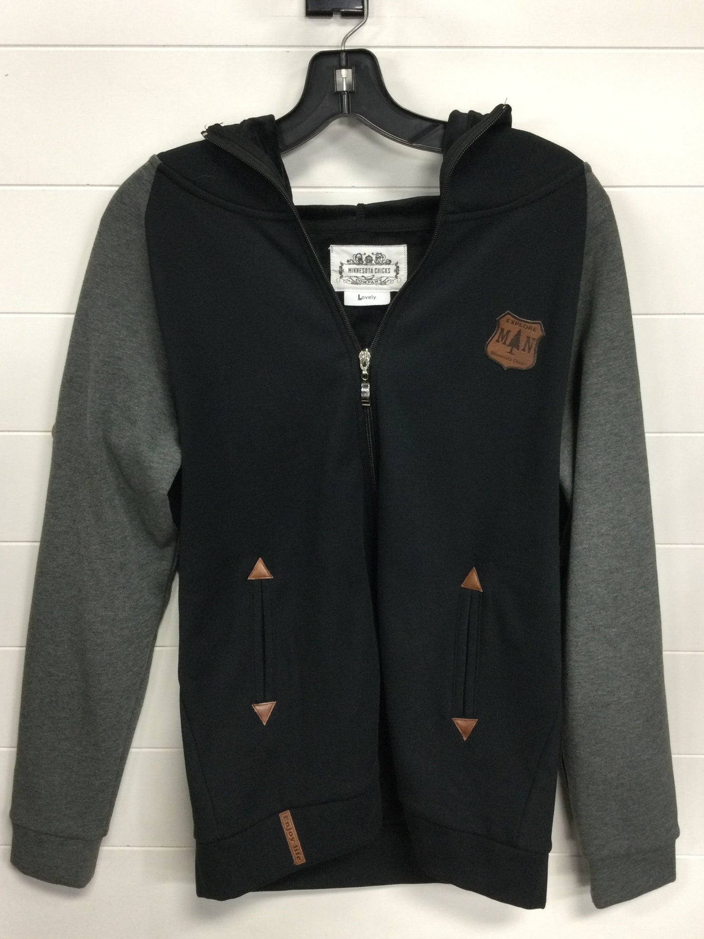 Athletic Jacket By Cmc In Black, Size:L