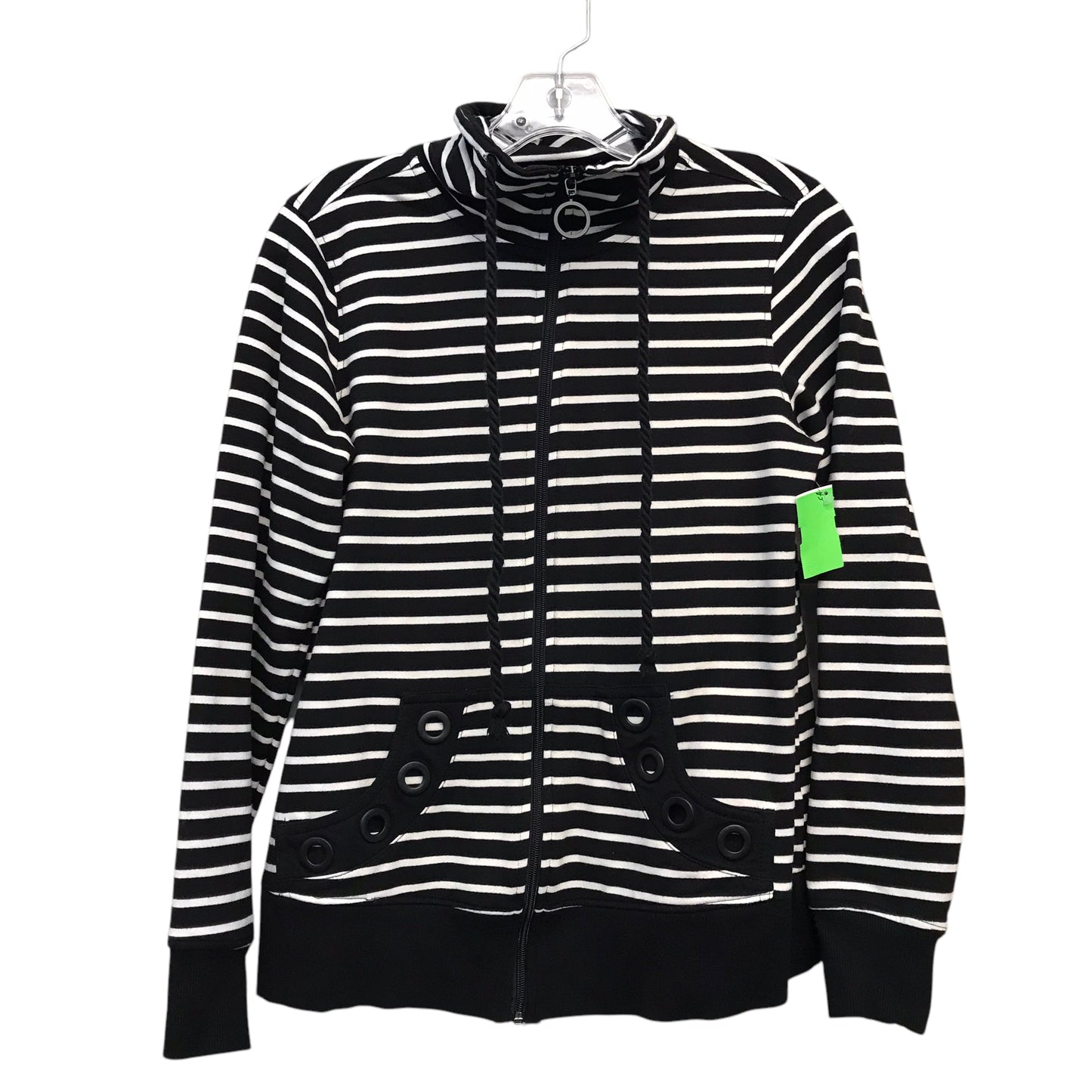 Cardigan By Coral Bay In Black & White, Size:S