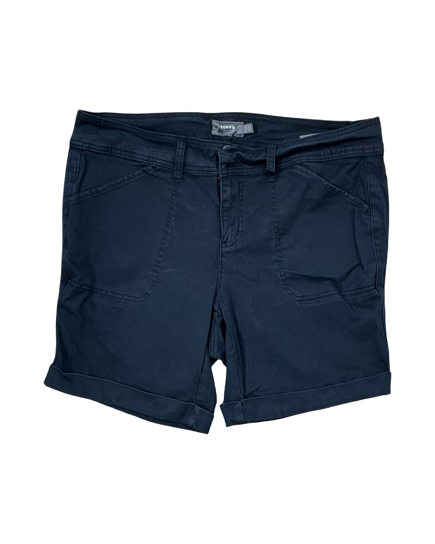 Shorts By Torrid In Black Denim, Size:16