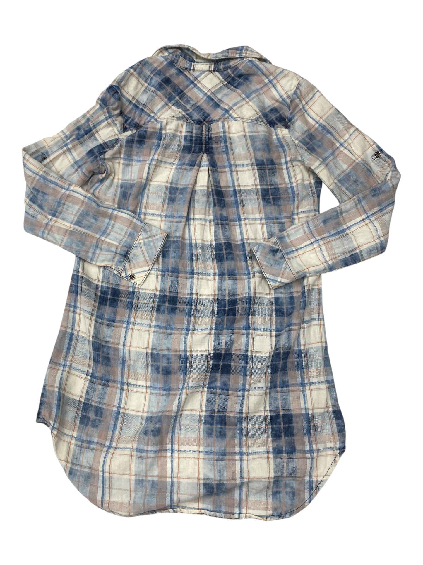 Tunic Ls By Cloth & Stone In Plaid Pattern, Size:S