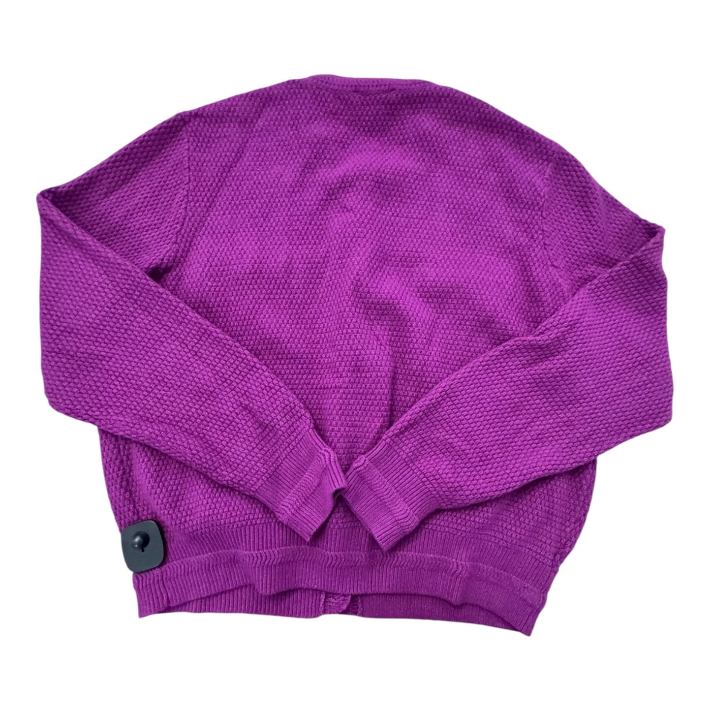 Sweater Cardigan By Ann Taylor In Purple, Size:Xl