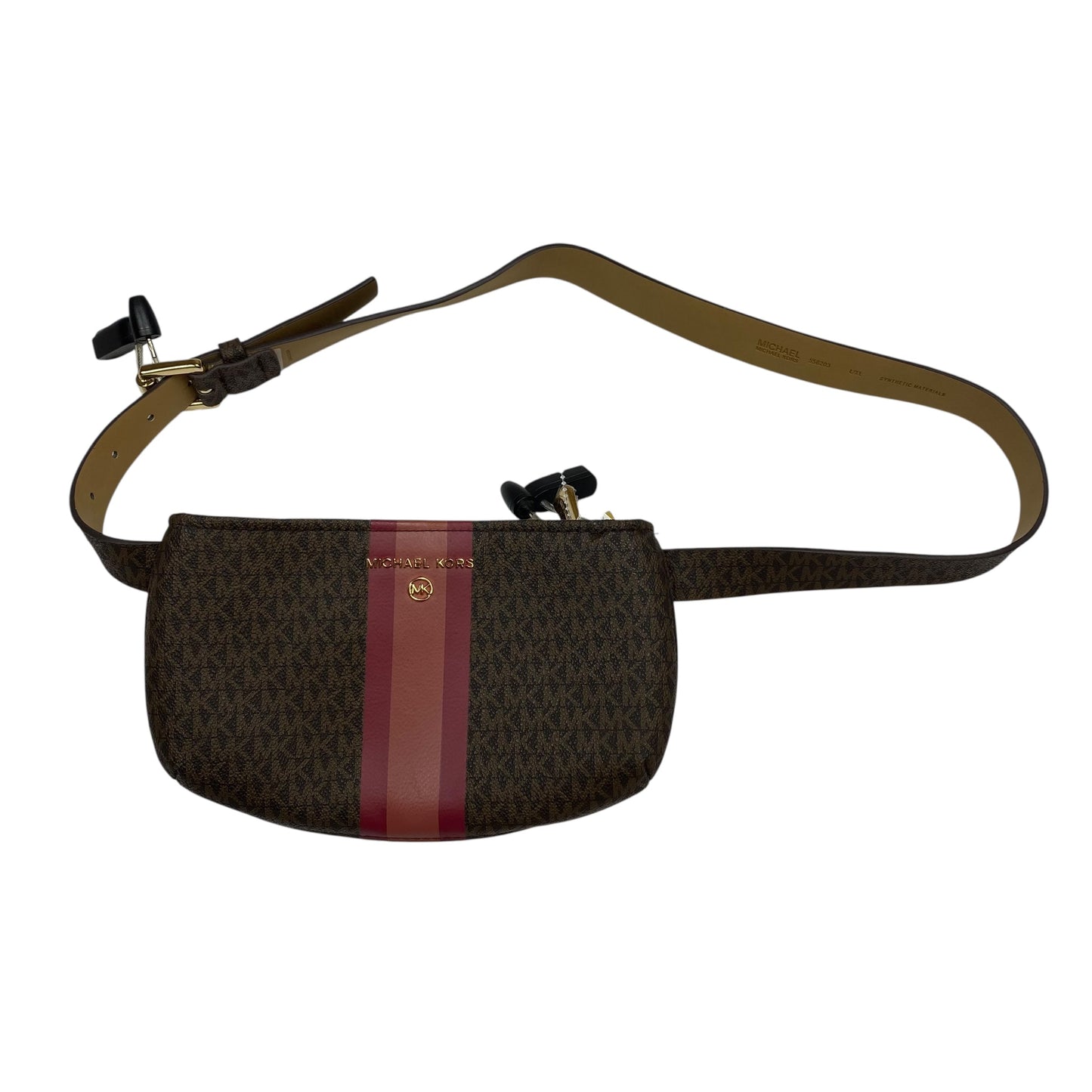 Belt Bag Designer By Michael Kors In Brown & Red, Size:Medium