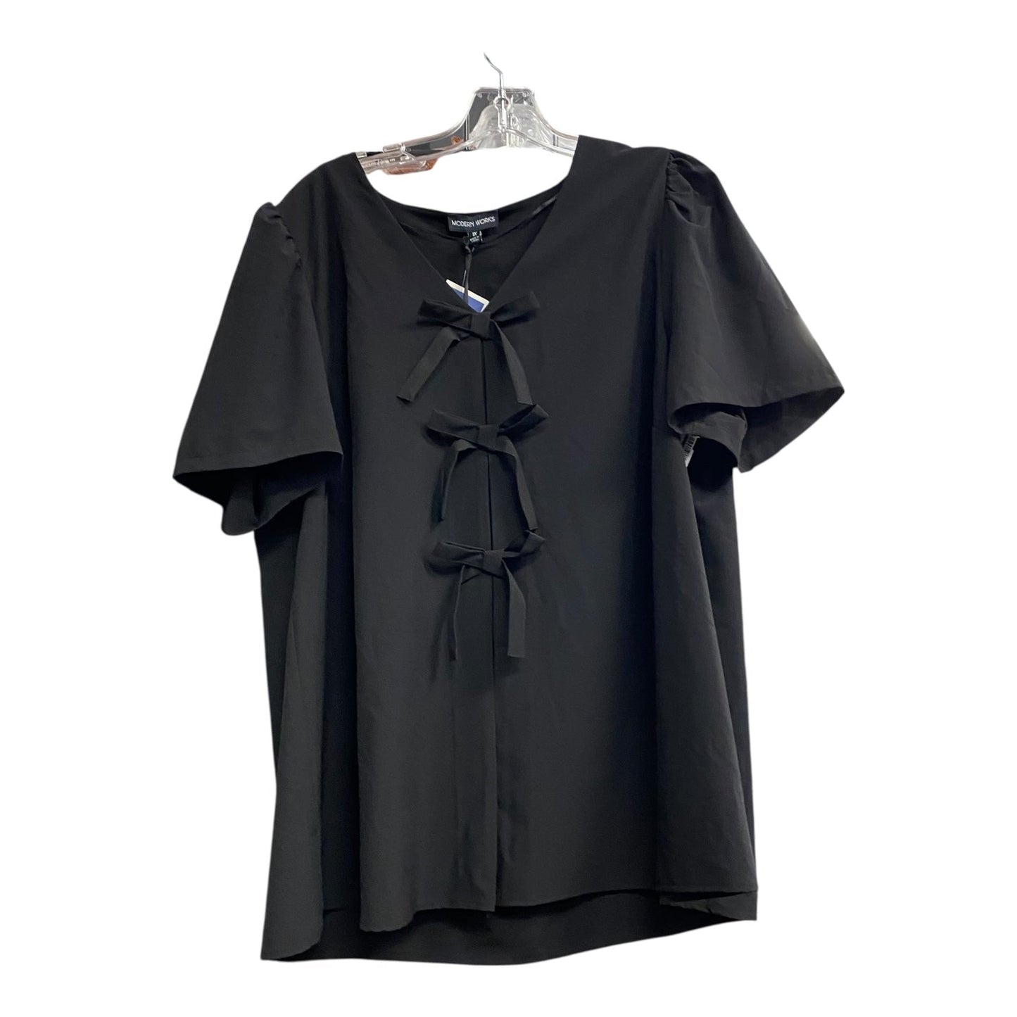 Top Ss By Modern Works In Black, Size:1X