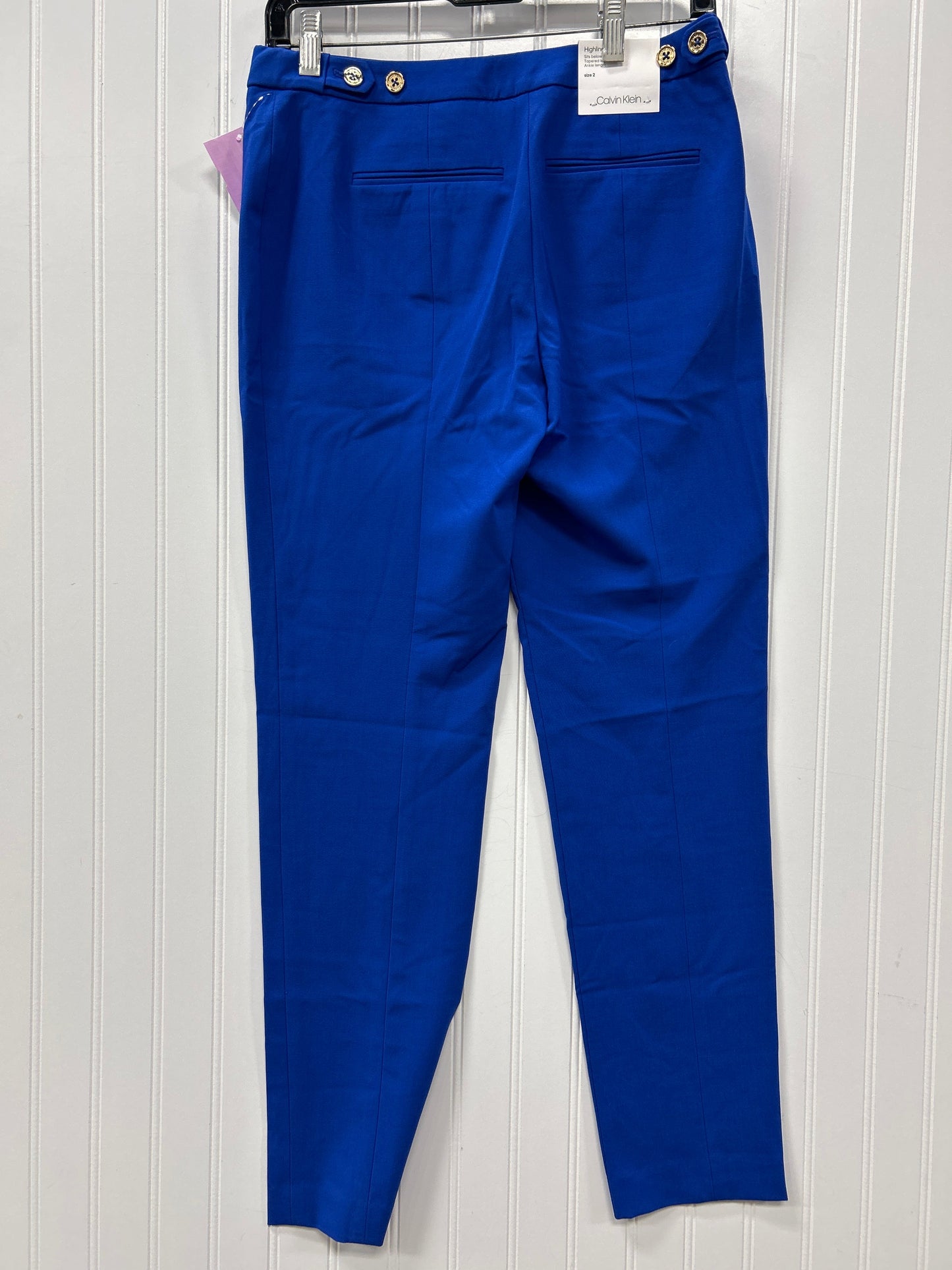 Pants Dress By Calvin Klein In Blue, Size:2