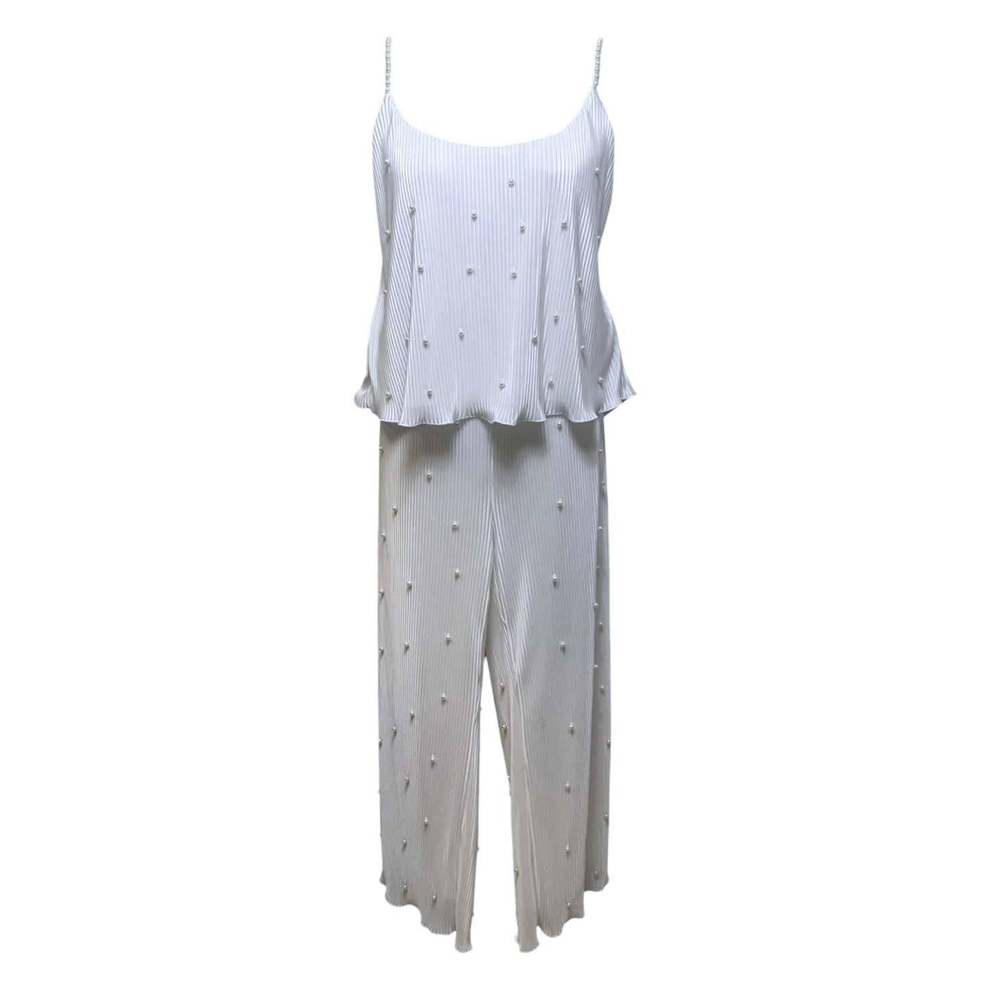 Payton Pearly Pant Set Pajamas By Waverles In White, Size: 4x
