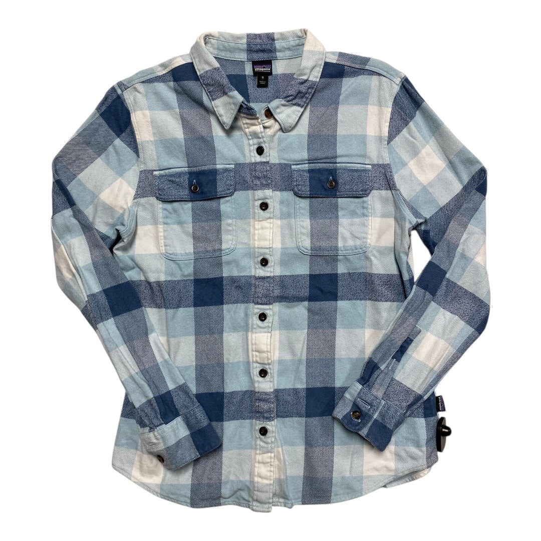 Top Ls By Patagonia In Blue, Size:M