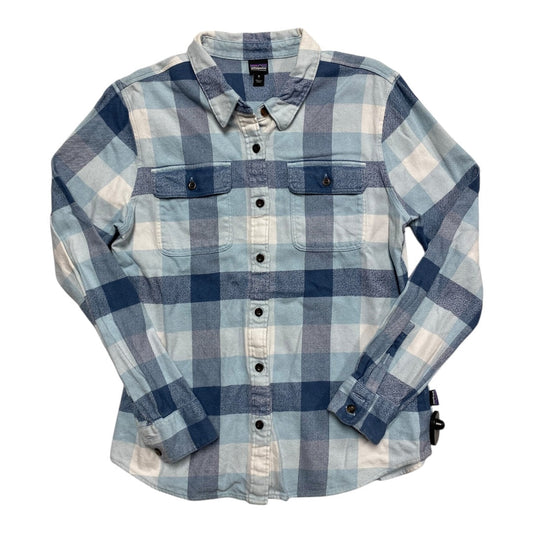 Top Ls By Patagonia In Blue, Size:M