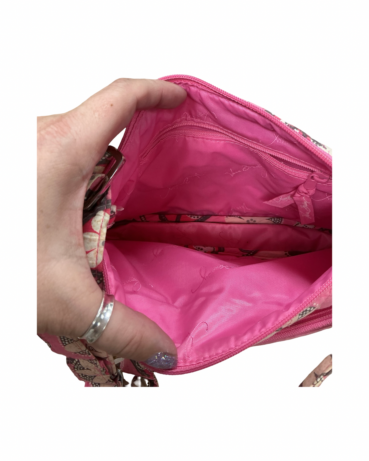 Crossbody By Vera Bradley In Pink, Size:Medium