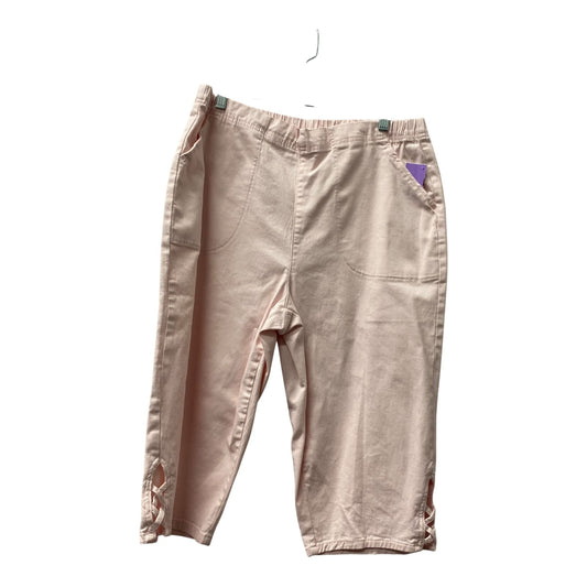 Capris By Croft And Barrow In Pink, Size:16