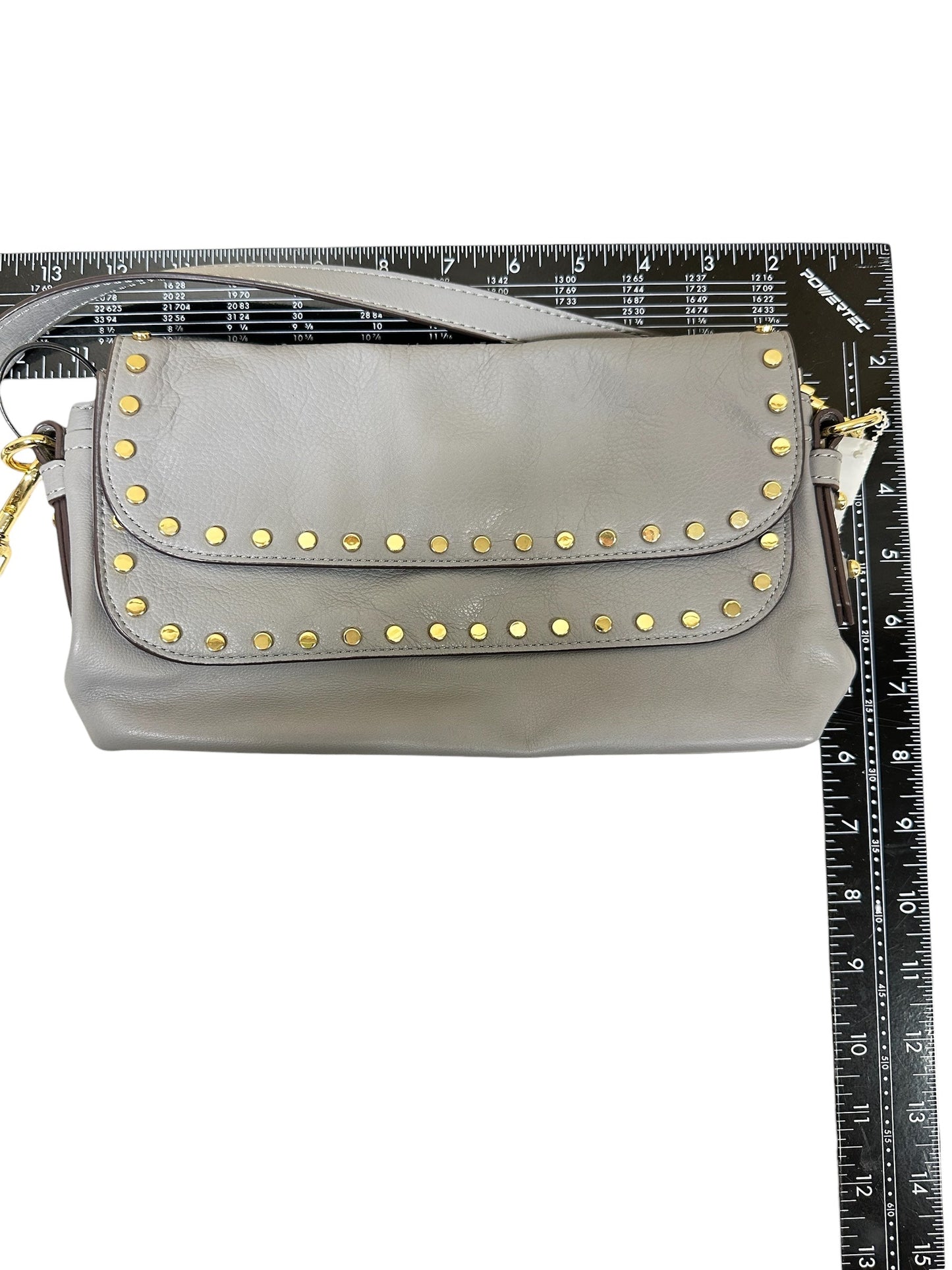 Crossbody Leather By Aimee Kestenberg In Grey, Size:Small