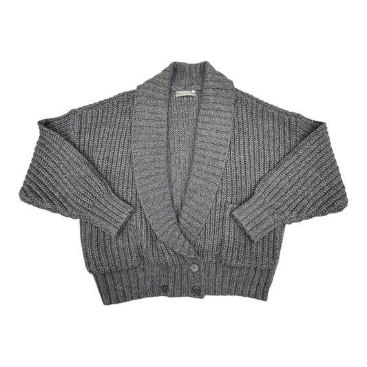 Sweater Cardigan By Anthropologie In Grey, Size:Xs