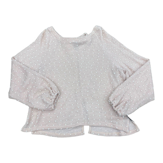 Sweater By Blu Pepper In Pink & White, Size:M