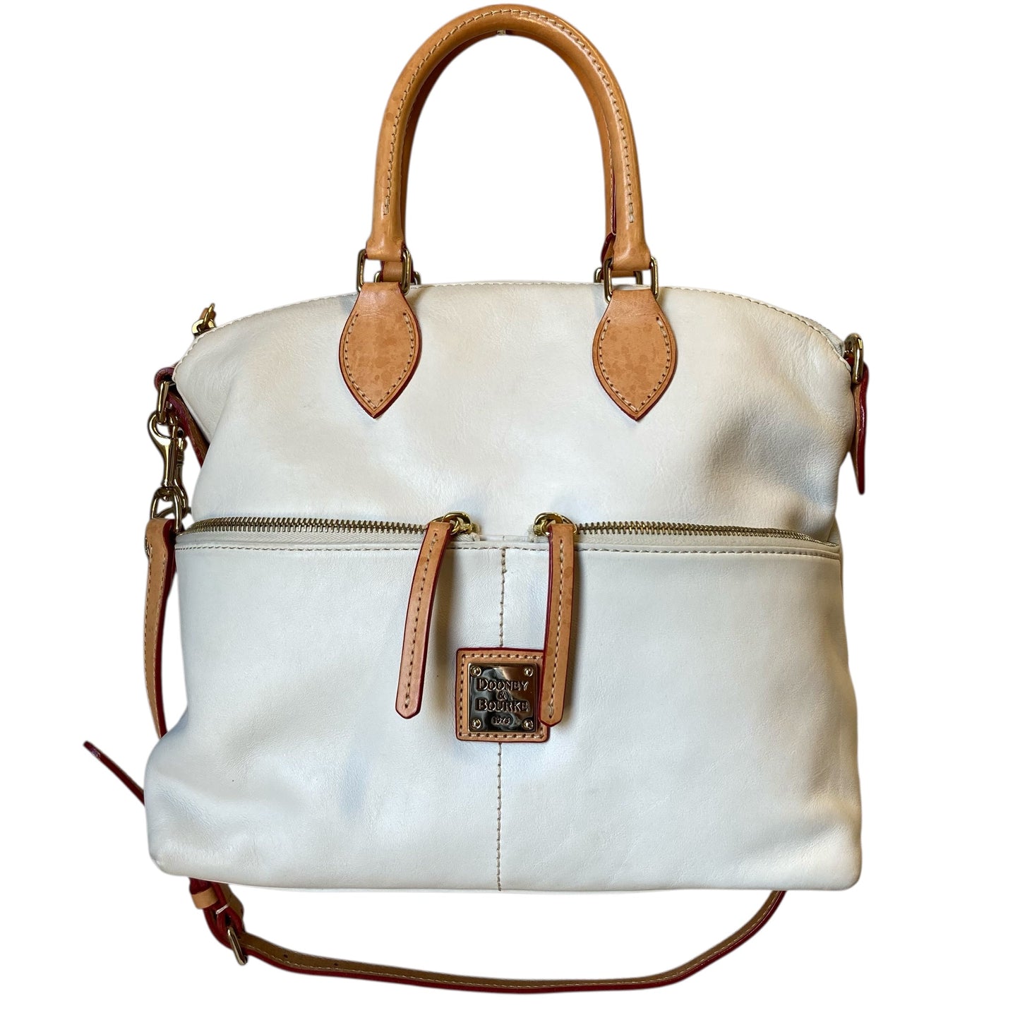 Crossbody Designer By Dooney And Bourke In White, Size:Medium
