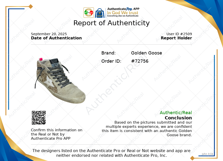 Mid Star Glitter Sneakers Luxury Designer By Golden Goose In Gold, Size: US 8/IT 38
