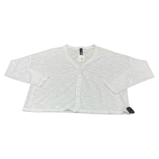 Sweater Cardigan By Bobi In White, Size:Xl
