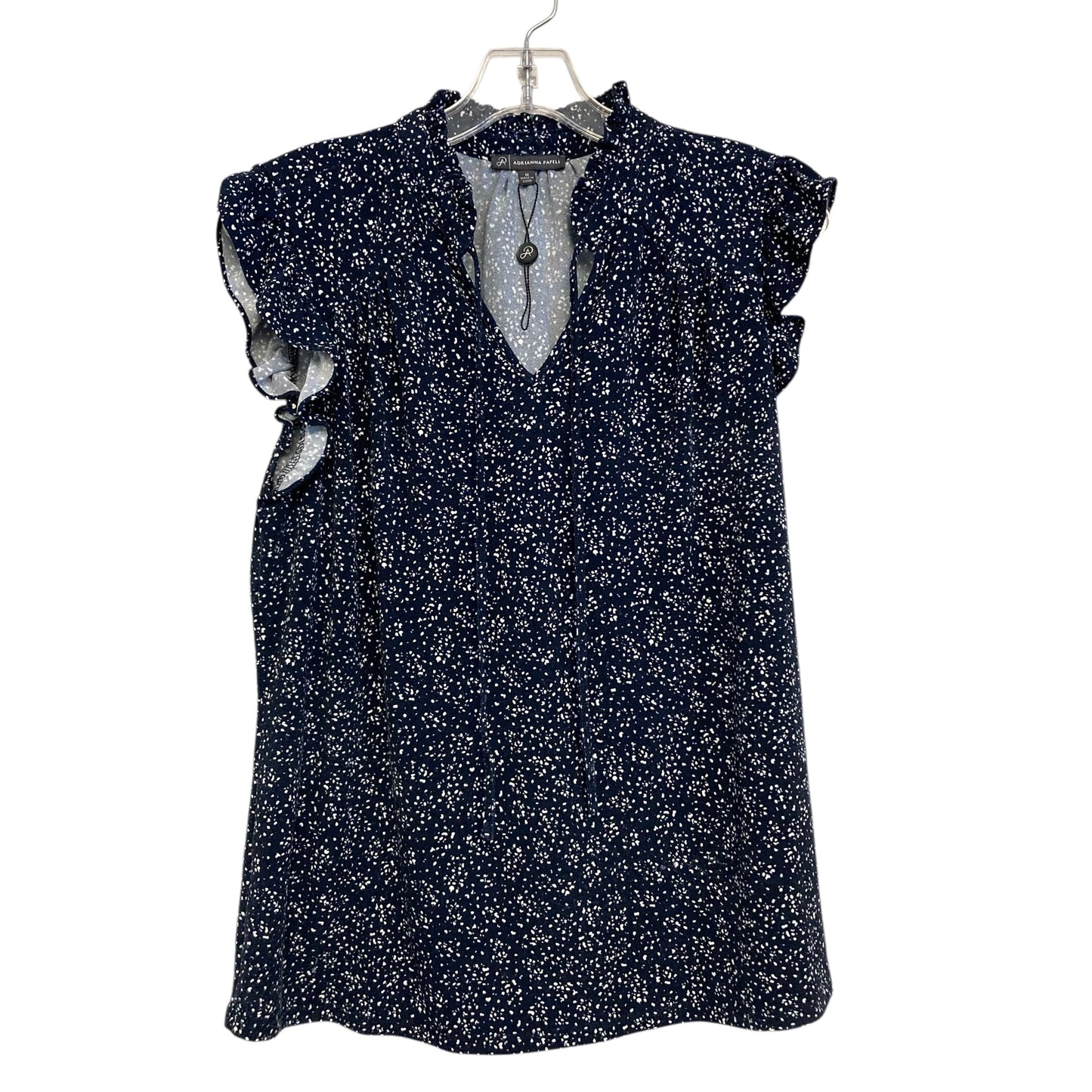 Top Sleeveless By Adrianna Papell In Navy, Size:M