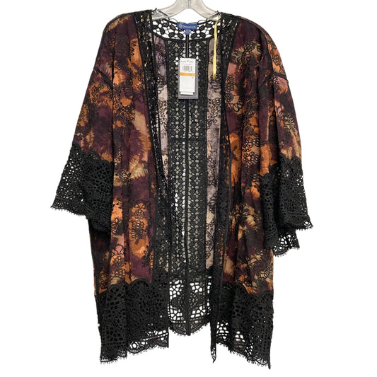 Cardigan By Democracy In Brown, Size:3X