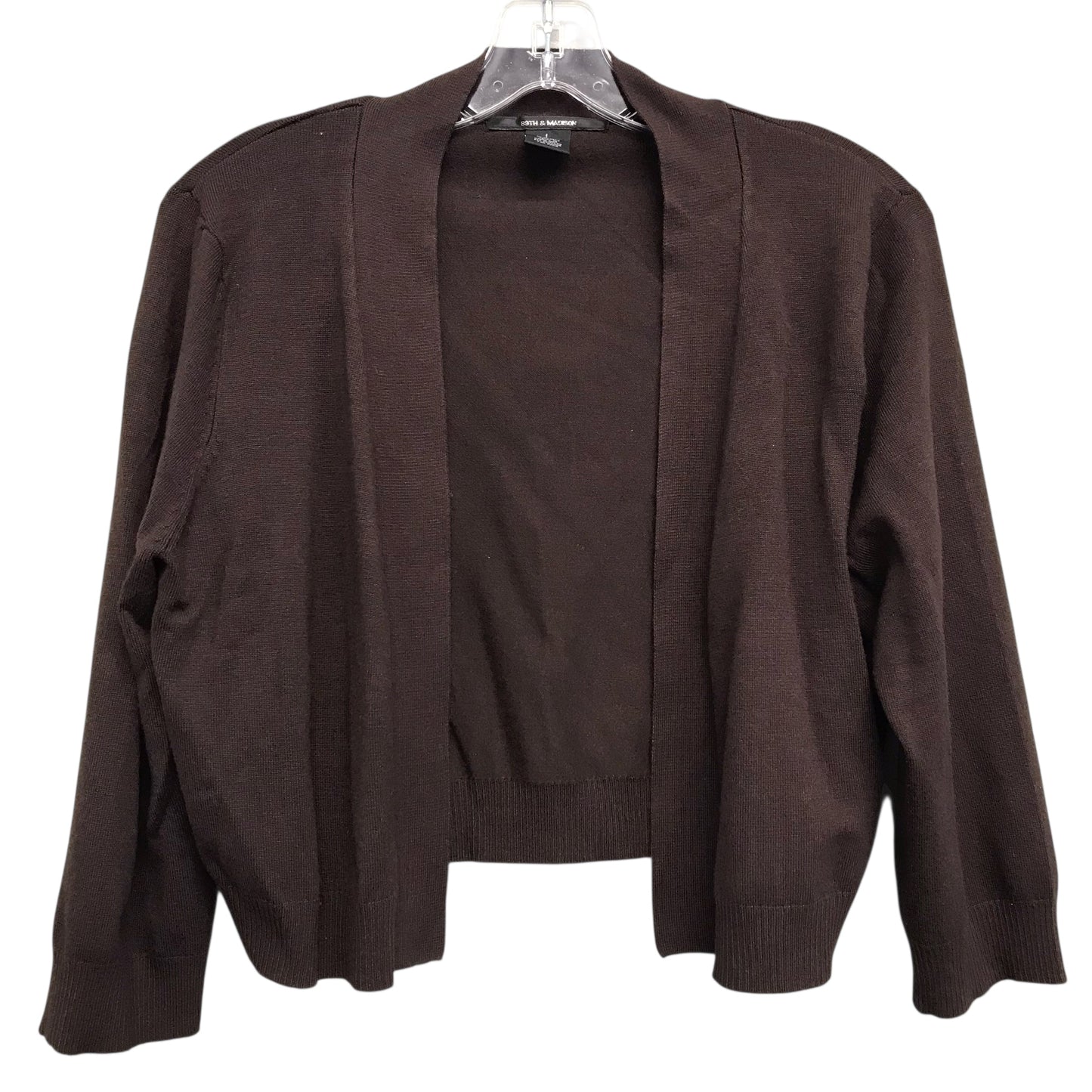 Sweater Cardigan By 89Th And Madison In Brown, Size:L