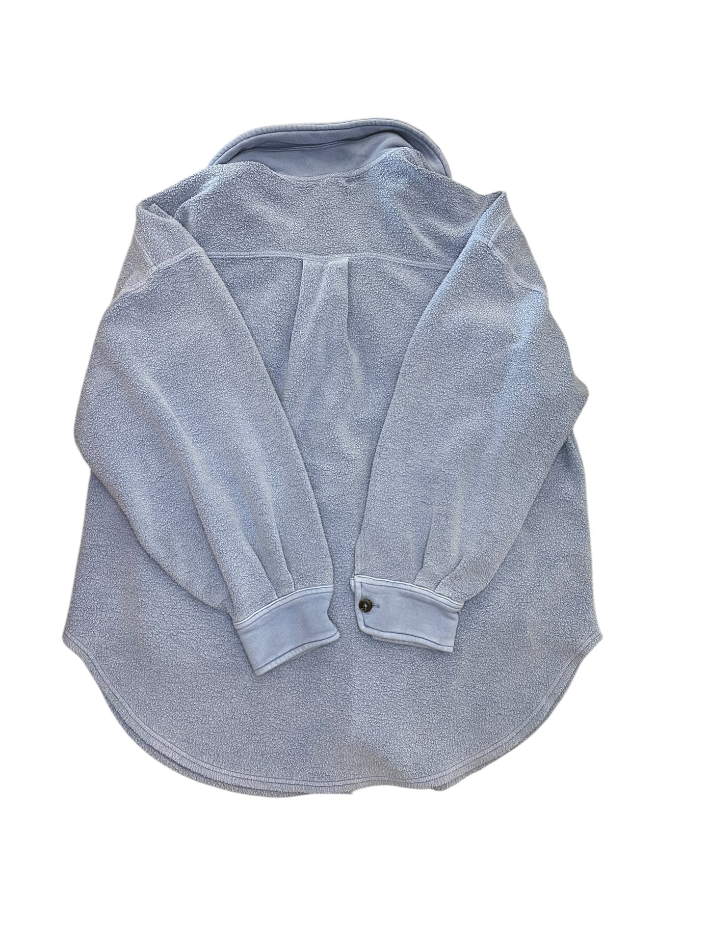 Jacket Shirt By Free People In Blue, Size:Xl