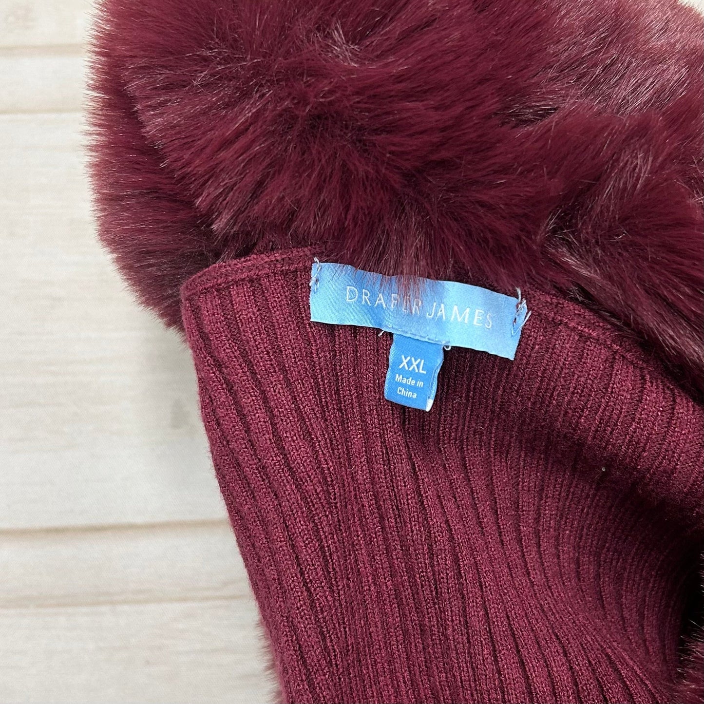 Cardigan By Draper James In Maroon, Size: Xxl