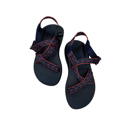 Sandals Flats By Chacos In Blue & Red, Size:7