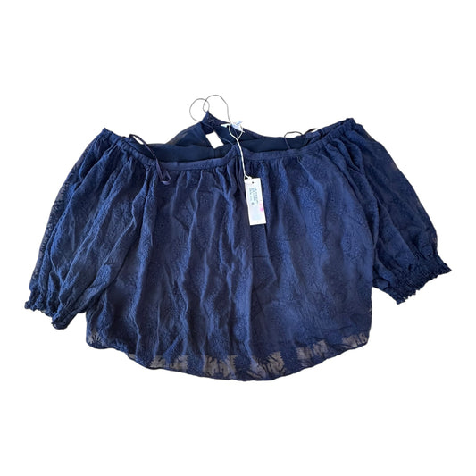 Top Ls By Rebecca Taylor In Navy, Size:8