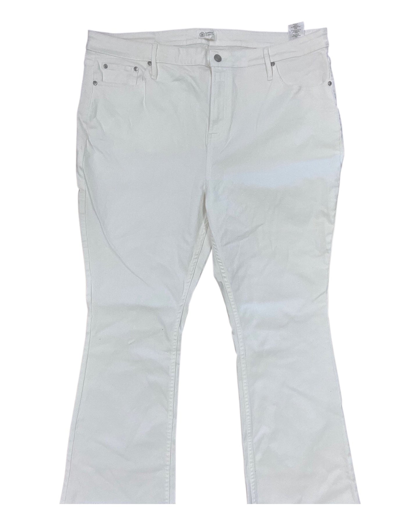 Jeans Wide Leg By Candace Cameron Bure In White, Size:20