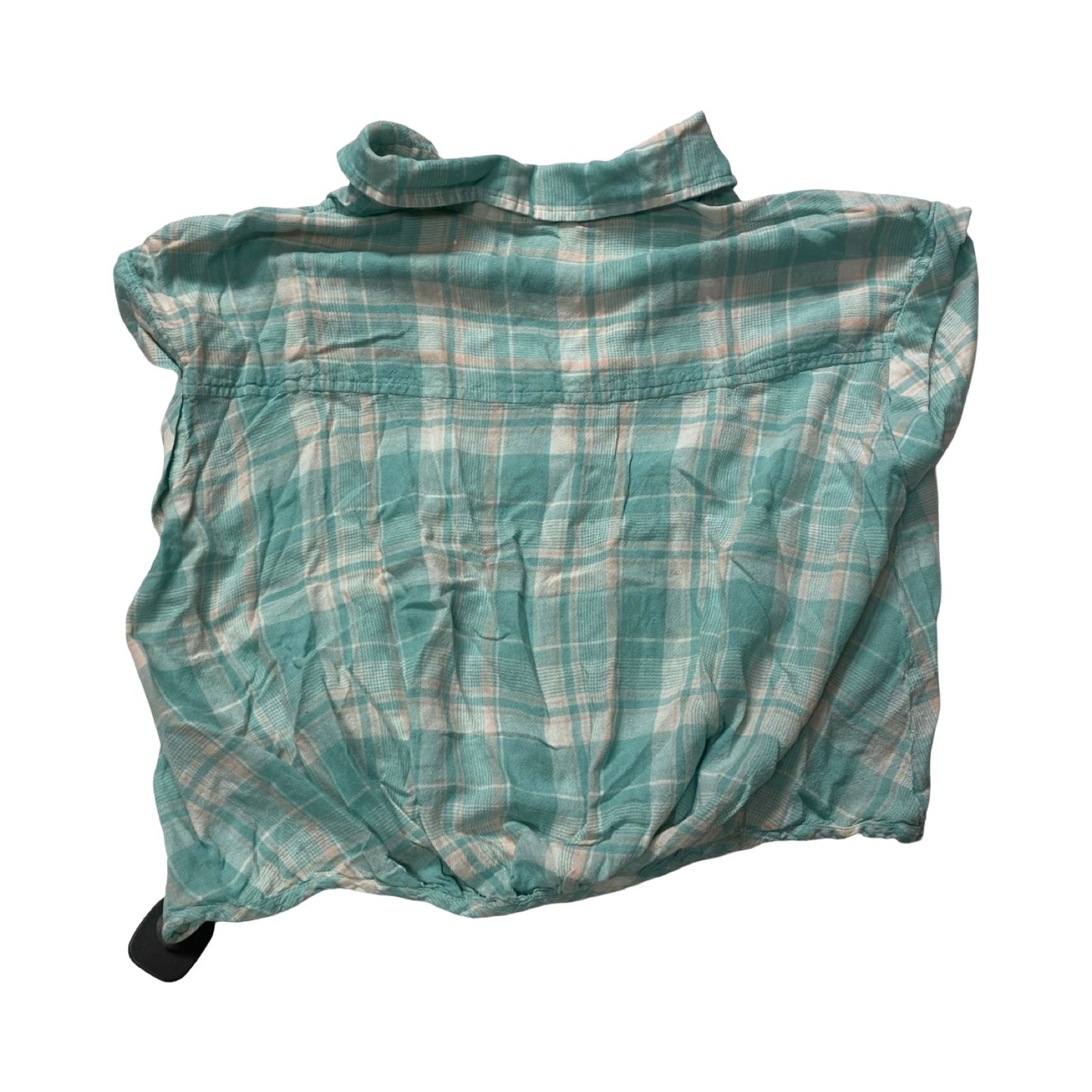 Top Sleeveless By Kut In Plaid Pattern, Size:L