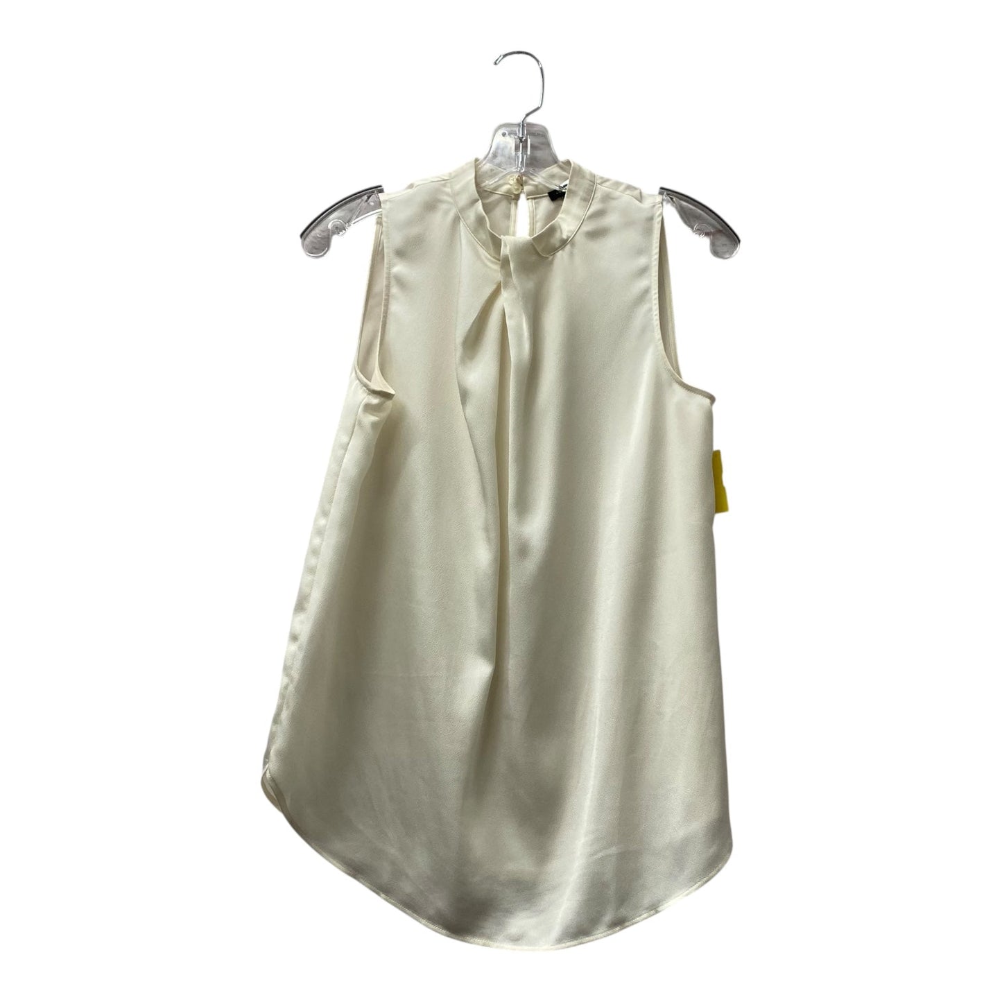 Top Sleeveless By Ann Taylor In Ivory, Size:S