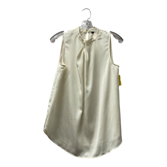 Top Sleeveless By Ann Taylor In Ivory, Size:S