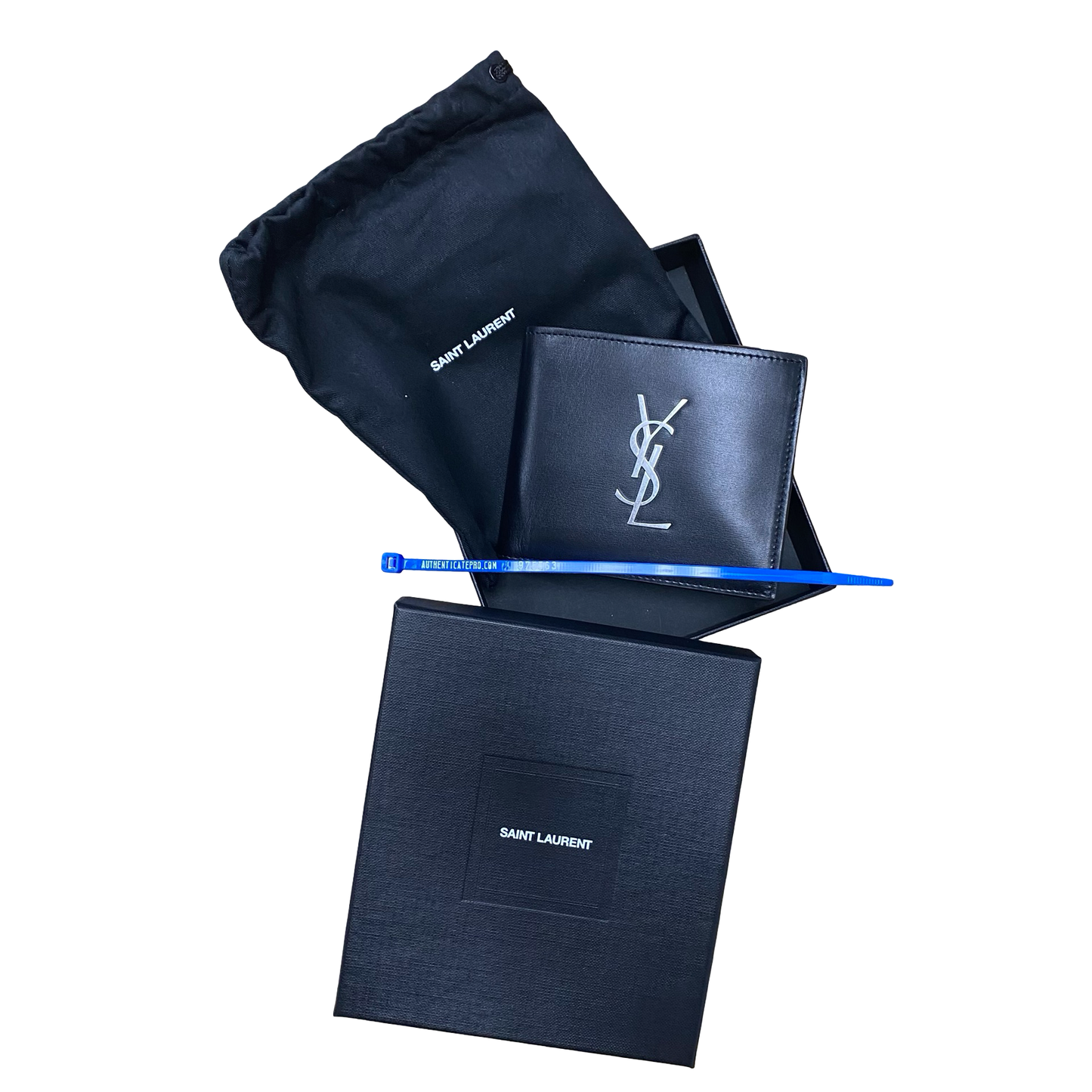 Wallet Luxury Designer By Yves Saint Laurent In Black, Size:Medium