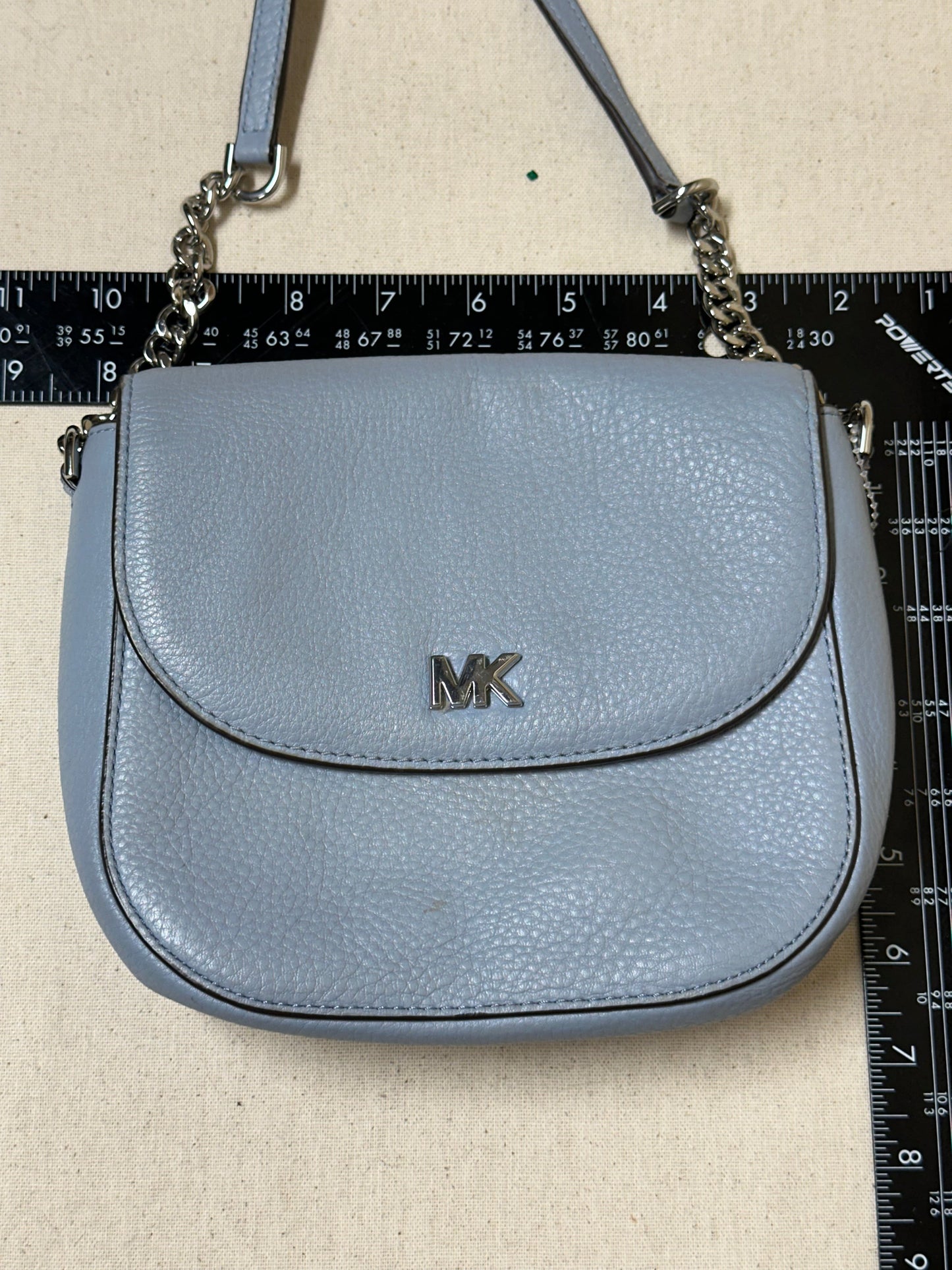 Crossbody Designer By Michael Kors In Blue, Size:Medium
