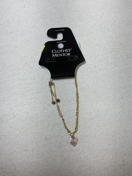 Bracelet Charm By Clothes Mentor In Gold & Pink