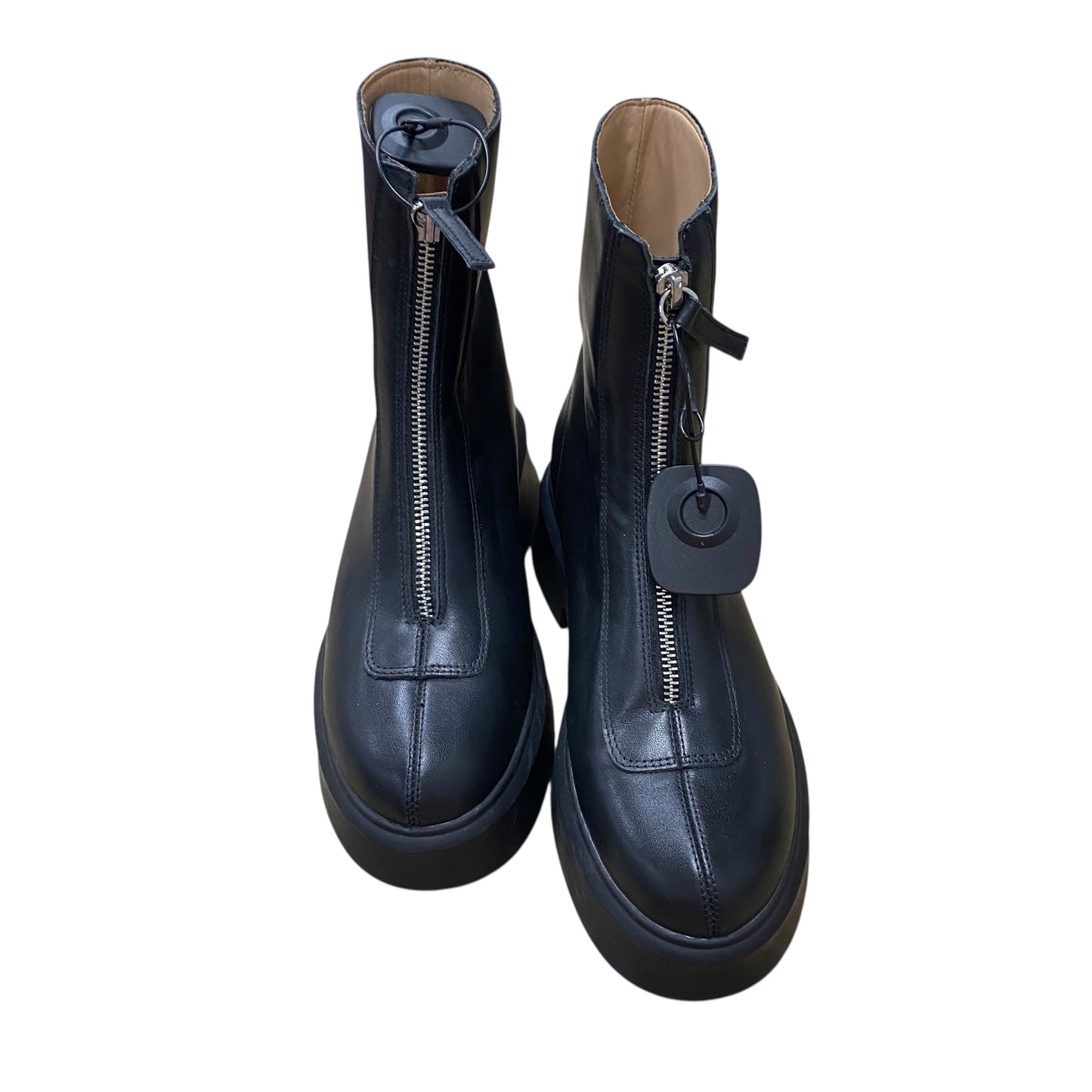 Boots Ankle Flats By Steve Madden In Black, Size:7.5