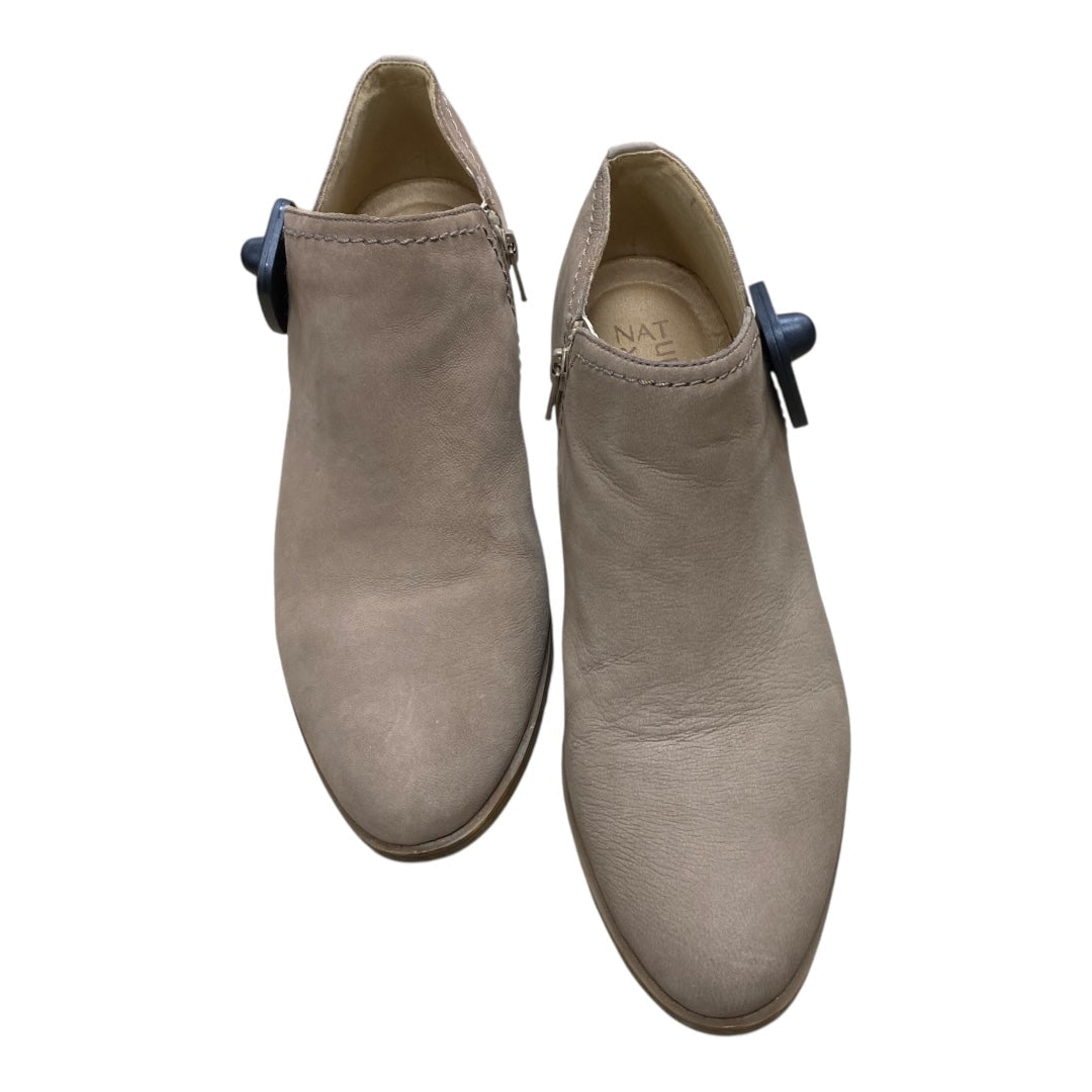 Boots Ankle Heels By Naturalizer In Brown, Size:10.5