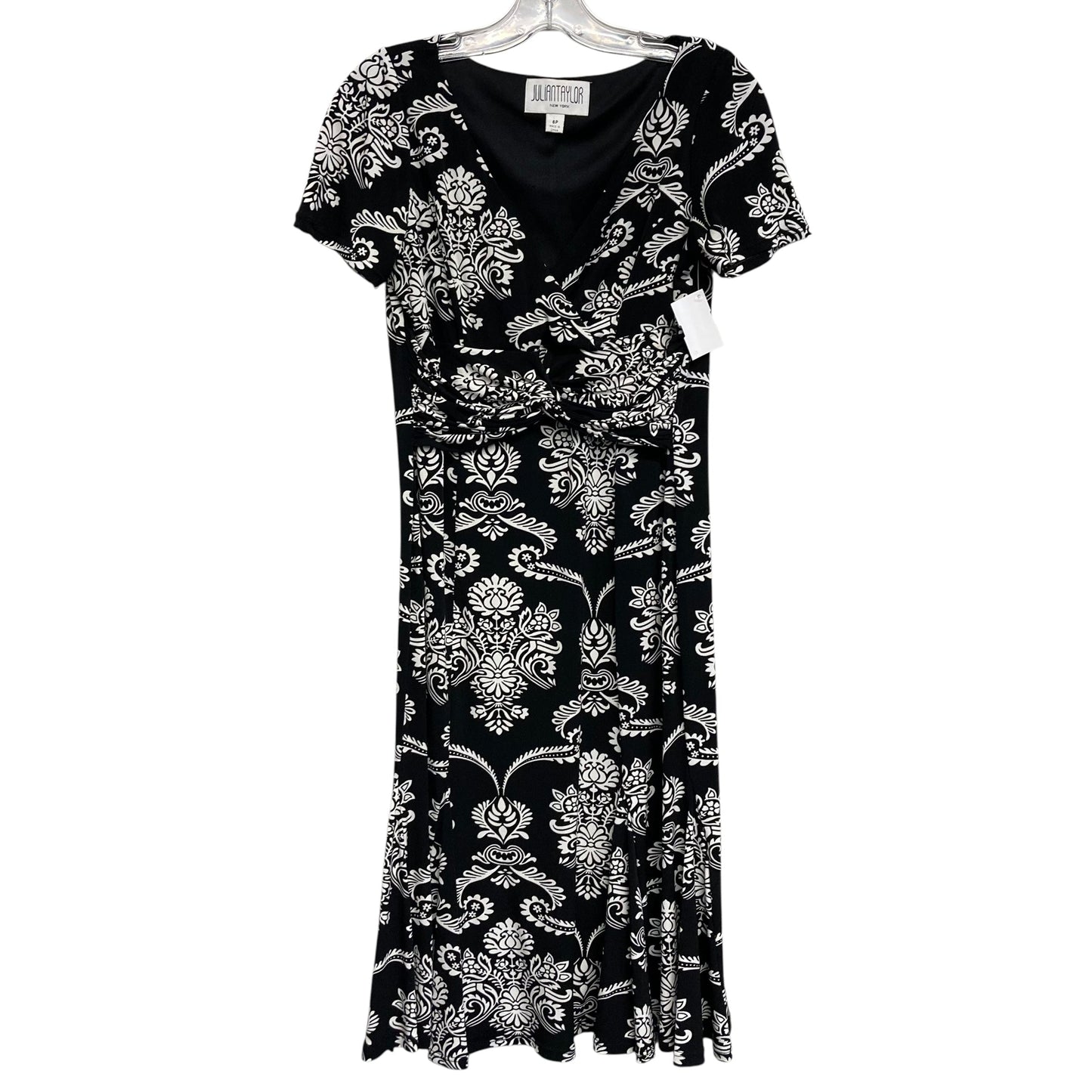 Dress Work By Julian Taylor In Black & White, Size:Sp