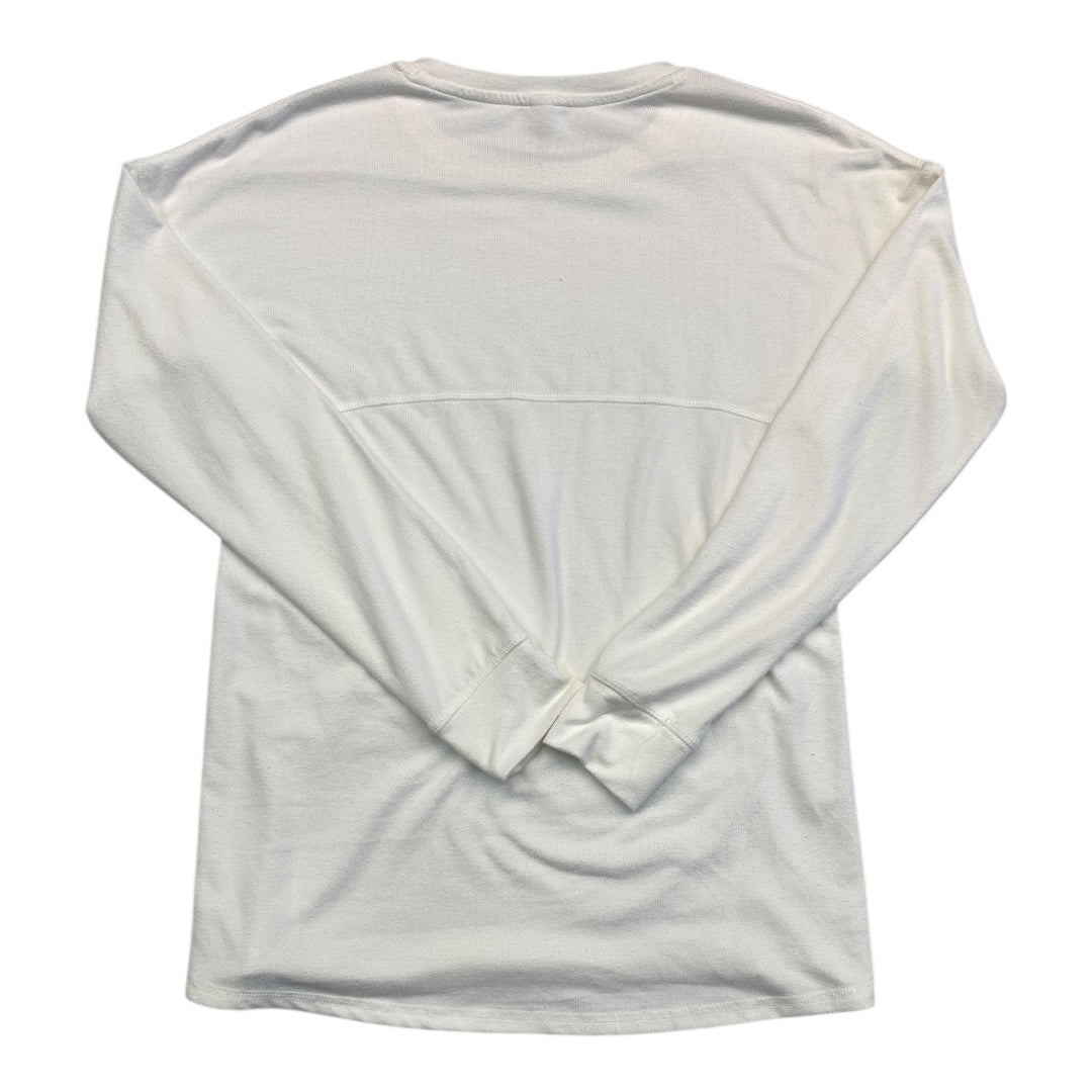 Athletic Top Ls Crewneck By Mono B In Ivory, Size:M