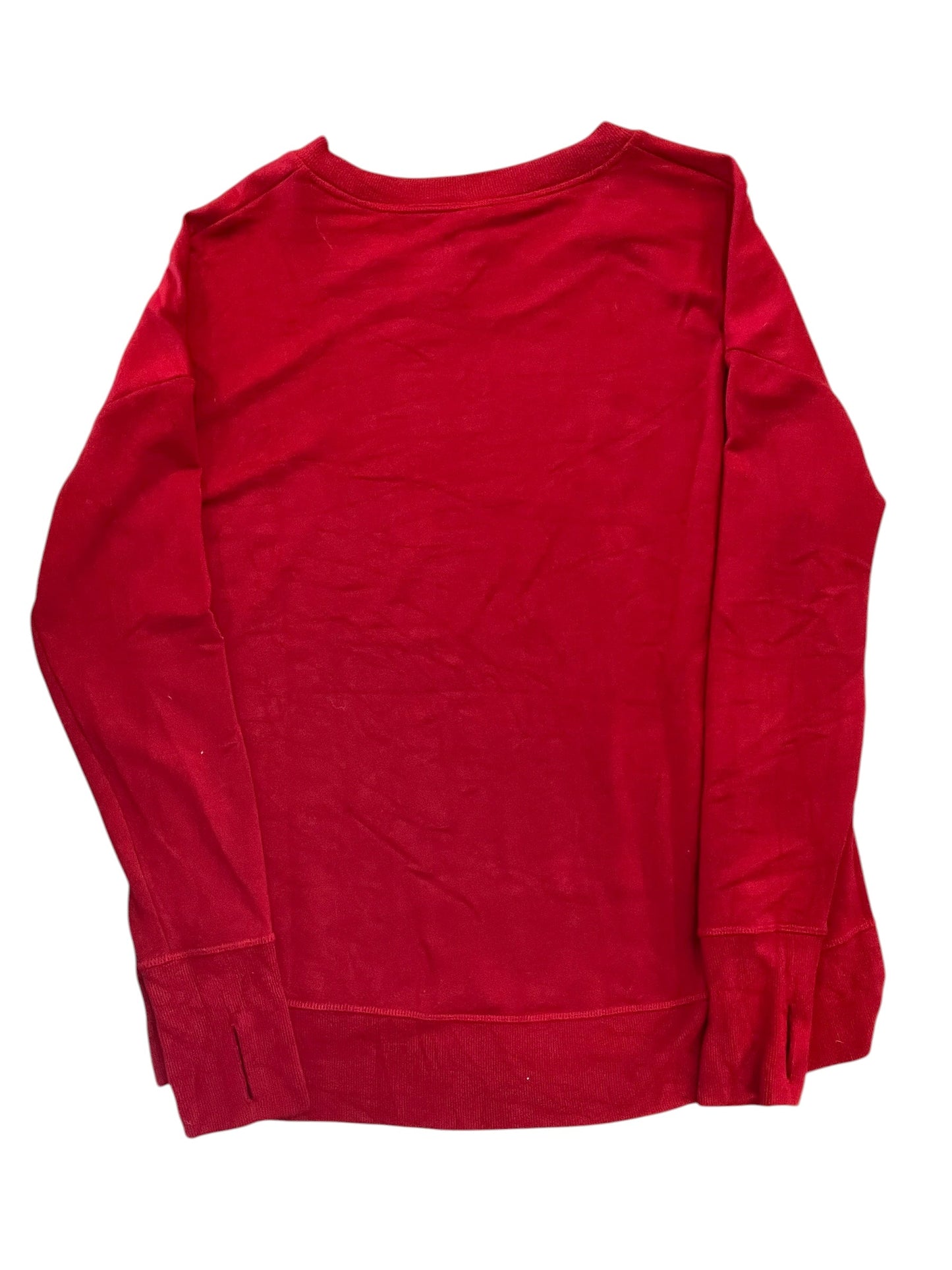 Athletic Top Ls Collar By Athleta In Red, Size:M