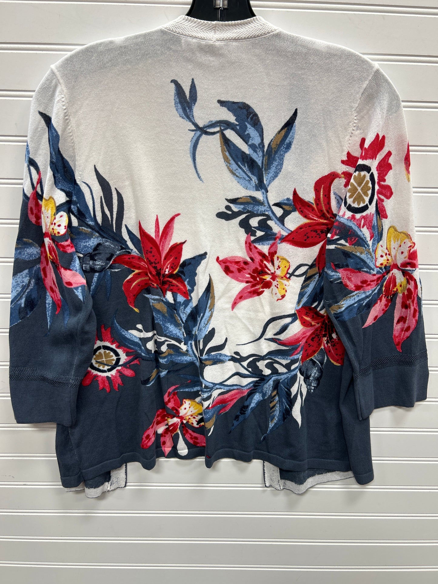 Cardigan By Chicos In Floral Print, Size:M