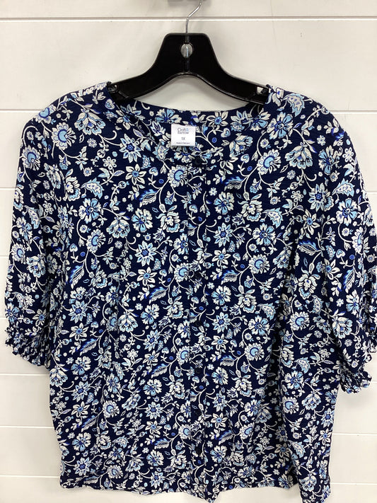 Top Ss By Croft And Barrow In Blue, Size:1X