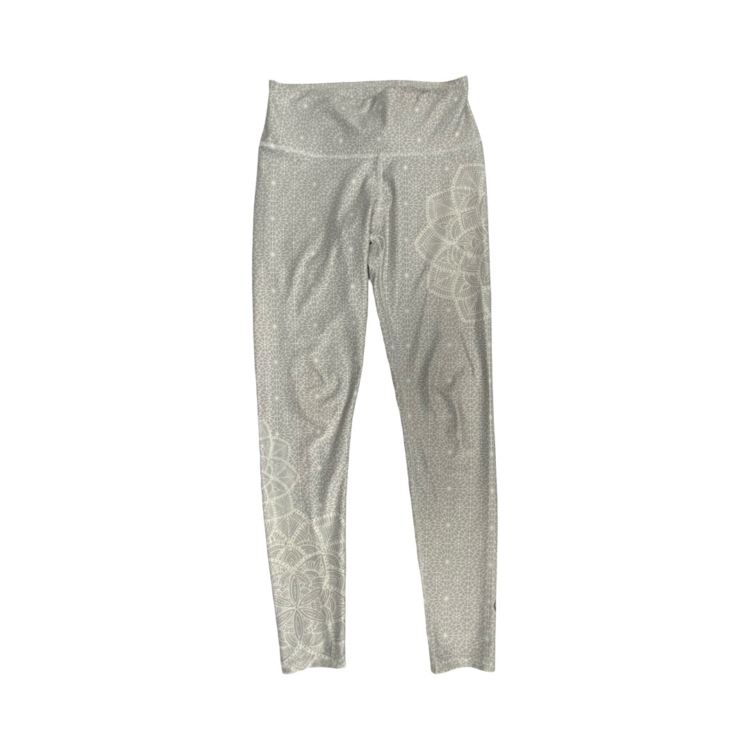Athletic Leggings By Cmc In Grey & White, Size:6
