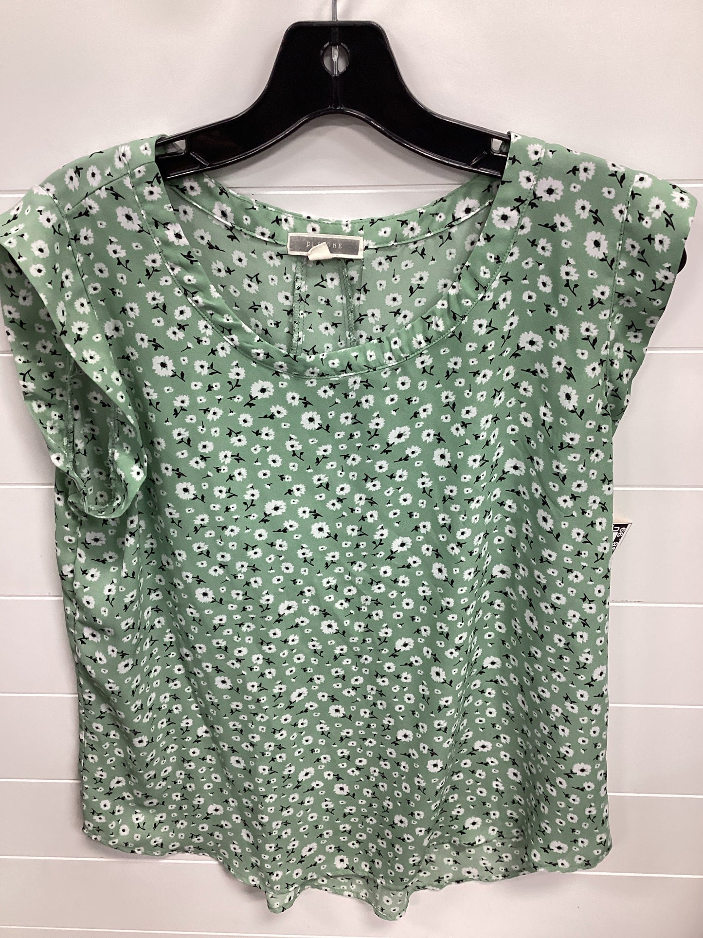 Top Sleeveless By Pleione In Green, Size:L