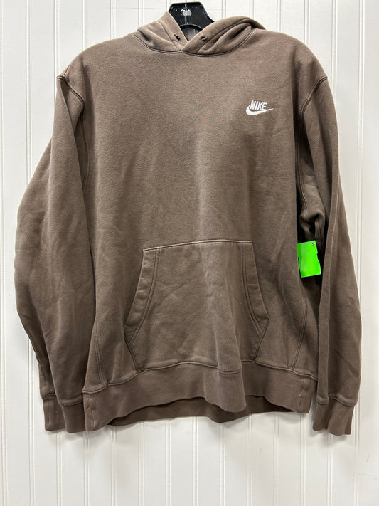 Sweatshirt Hoodie By Nike In Brown, Size:L
