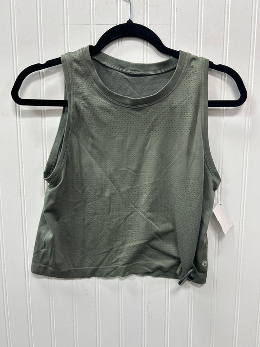 Athletic Tank Top By Lululemon In Green, Size:M